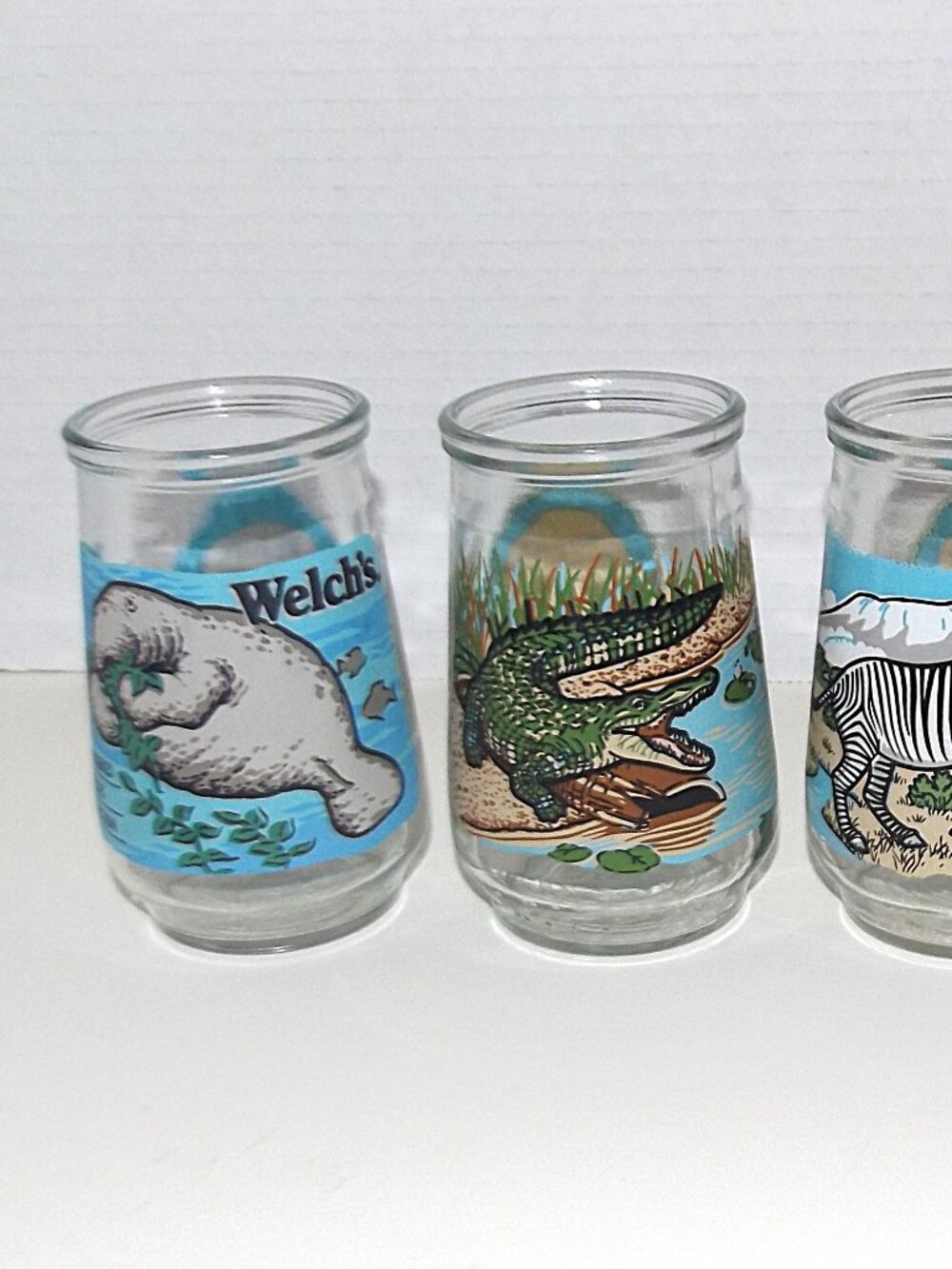 1990s Collection of 4 Welch’s Endangered Species Jelly Jars